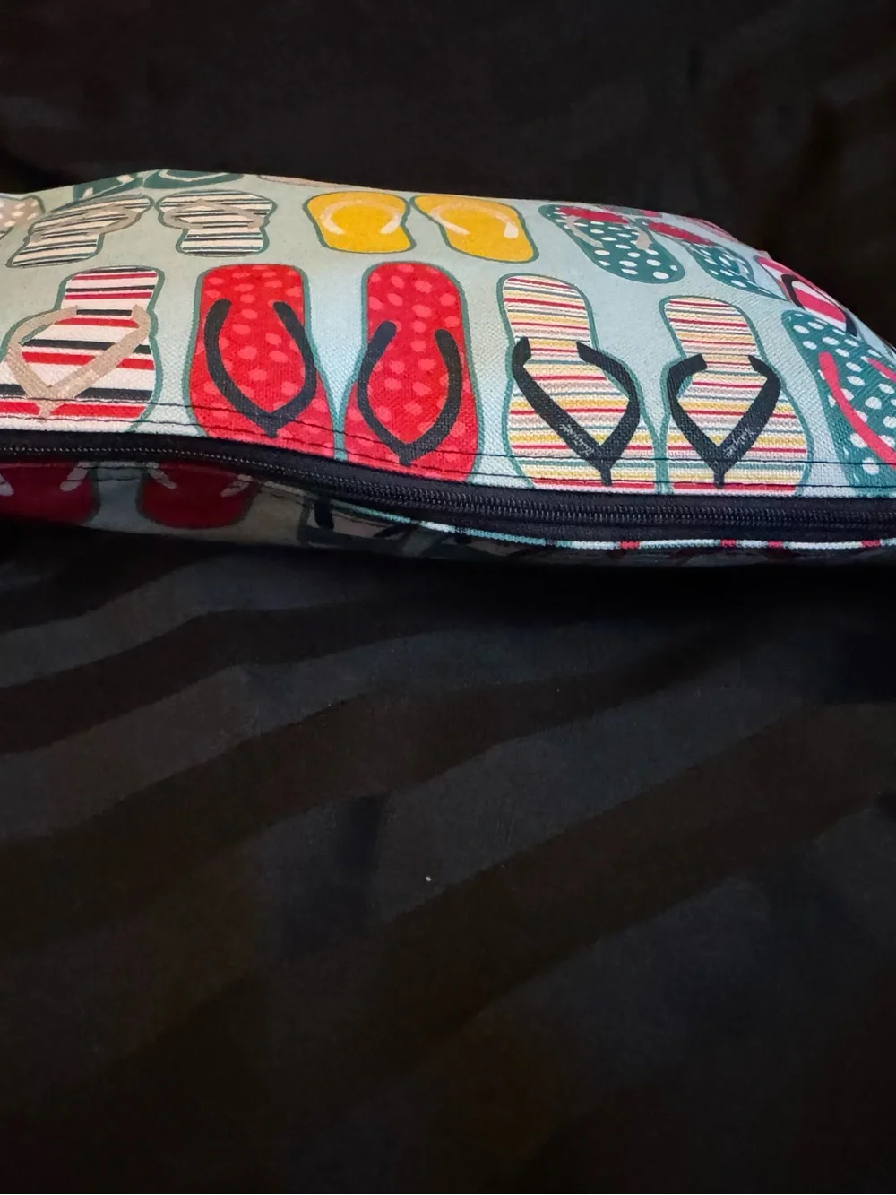 Original 31 Large Zipper Pouch Flip Flops Print BRAND NEW